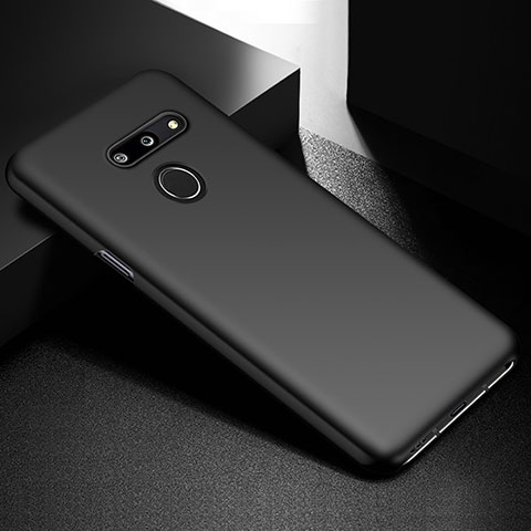 LG G8 ThinQ用ハードケース プラスチック 質感もマット カバー M02 LG ブラック
