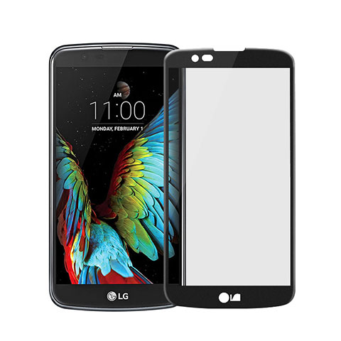 LG K7用強化ガラス フル液晶保護フィルム LG ブラック