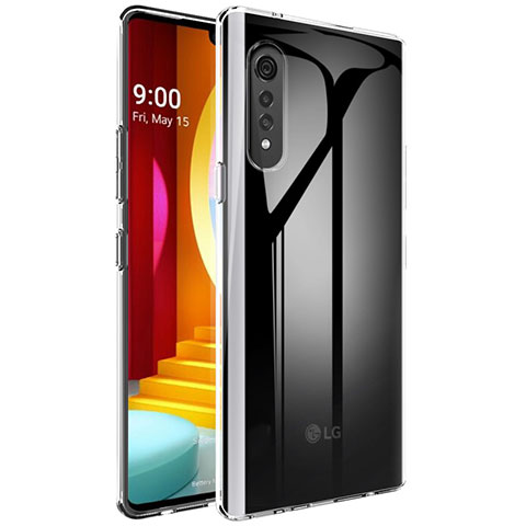 LG Velvet 5G用極薄ソフトケース シリコンケース 耐衝撃 全面保護 クリア透明 T02 LG クリア