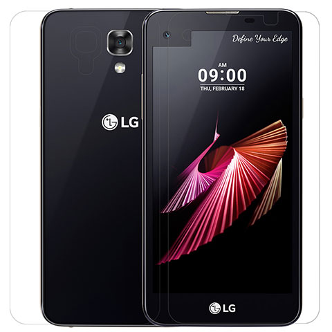 LG X Screen用高光沢 液晶保護フィルム 背面保護フィルム同梱 LG クリア
