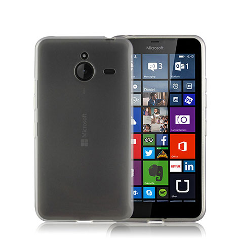 Microsoft Lumia 640 XL Lte用シリコンケース ソフトタッチラバー 質感もマット Microsoft グレー