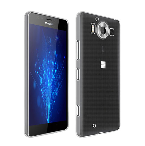 Microsoft Lumia 950用極薄ソフトケース シリコンケース 耐衝撃 全面保護 クリア透明 Microsoft クリア