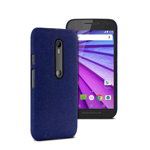 Motorola Moto G (3世代)用ハードケース プラスチック 質感もマット モトローラ ネイビー