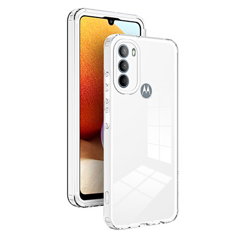 Motorola Moto G31用ハイブリットバンパーケース クリア透明 プラスチック 鏡面 カバー MQ1 モトローラ クリア