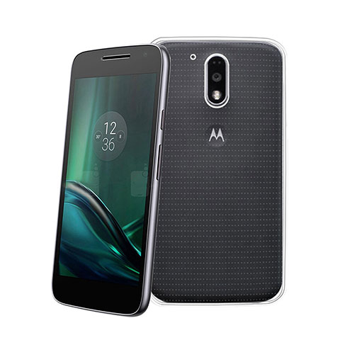 Motorola Moto G4用極薄ソフトケース シリコンケース 耐衝撃 全面保護 クリア透明 モトローラ クリア