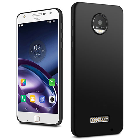 Motorola Moto Z用極薄ソフトケース シリコンケース 耐衝撃 全面保護 モトローラ ブラック