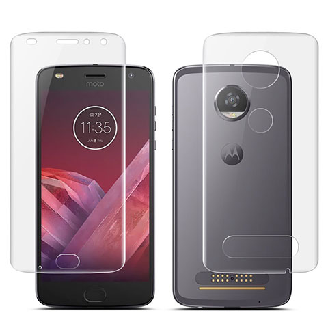 Motorola Moto Z2 Play用高光沢 液晶保護フィルム 背面保護フィルム同梱 モトローラ クリア