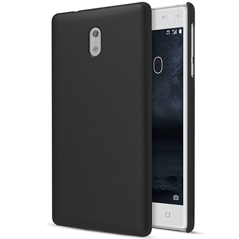 Nokia 3用ハードケース プラスチック 質感もマット ノキア ブラック