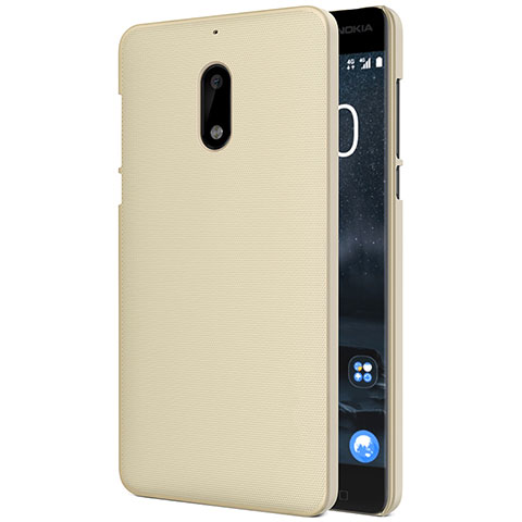 Nokia 6用ハードケース プラスチック 質感もマット R01 ノキア ゴールド