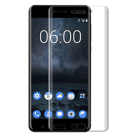 Nokia 6用強化ガラス 液晶保護フィルム T03 ノキア クリア