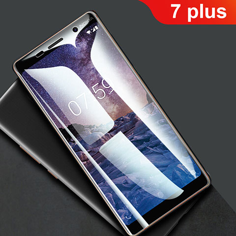 Nokia 7 Plus用高光沢 液晶保護フィルム フルカバレッジ画面 F01 ノキア クリア