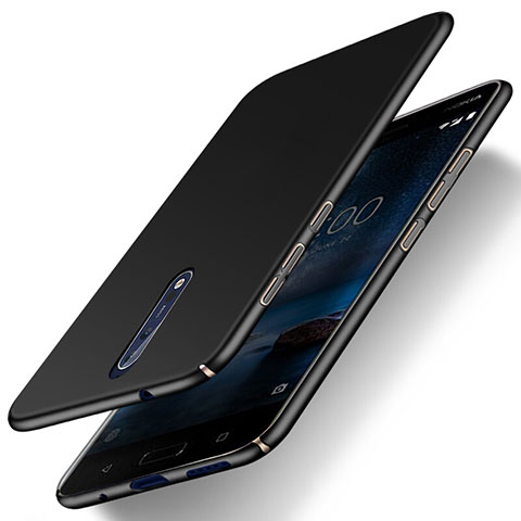 Nokia 8用ハードケース プラスチック 質感もマット ノキア ブラック
