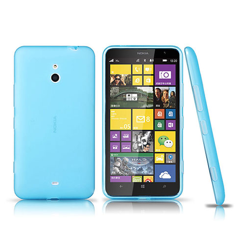 Nokia Lumia 1320用極薄ソフトケース シリコンケース 耐衝撃 全面保護 クリア透明 ノキア ネイビー