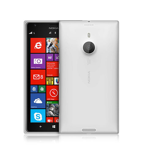 Nokia Lumia 1520用極薄ソフトケース シリコンケース 耐衝撃 全面保護 クリア透明 ノキア ホワイト