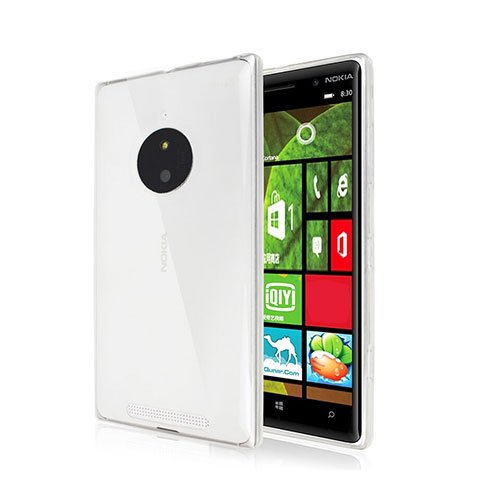Nokia Lumia 830用極薄ソフトケース シリコンケース 耐衝撃 全面保護 クリア透明 ノキア クリア