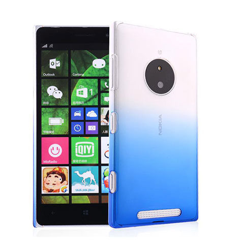 Nokia Lumia 830用ハードケース グラデーション 勾配色 クリア透明 ノキア ネイビー