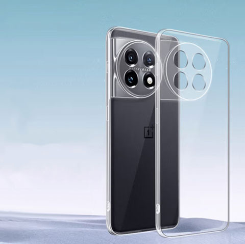 OnePlus 11R 5G用極薄ソフトケース シリコンケース 耐衝撃 全面保護 クリア透明 カバー OnePlus クリア