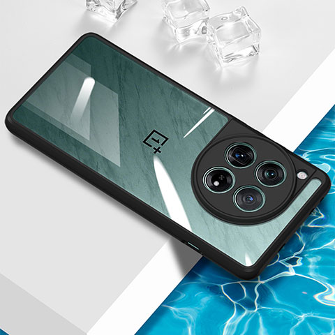 OnePlus 12 5G用極薄ソフトケース シリコンケース 耐衝撃 全面保護 クリア透明 BH1 OnePlus ブラック