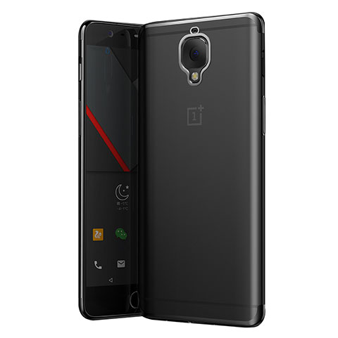 OnePlus 3用極薄ソフトケース シリコンケース 耐衝撃 全面保護 クリア透明 T05 OnePlus グレー