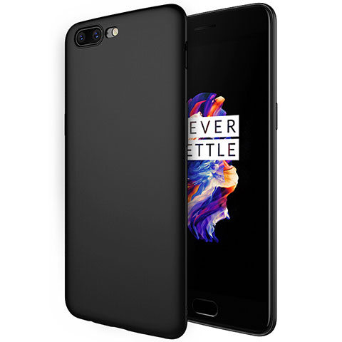 OnePlus 5用シリコンケース ソフトタッチラバー S01 OnePlus ブラック