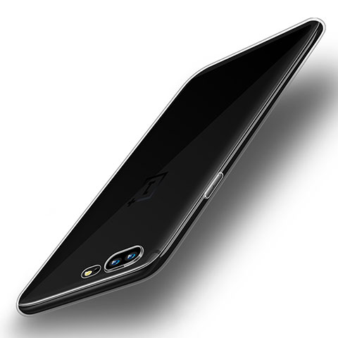 OnePlus 5用極薄ソフトケース シリコンケース 耐衝撃 全面保護 クリア透明 T04 OnePlus クリア
