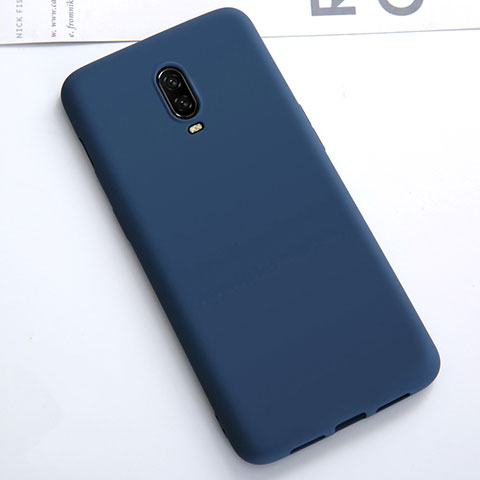 OnePlus 6T用極薄ソフトケース シリコンケース 耐衝撃 全面保護 S01 OnePlus ネイビー