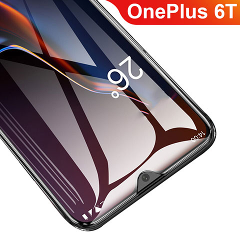 OnePlus 6T用強化ガラス フル液晶保護フィルム F05 OnePlus ブラック