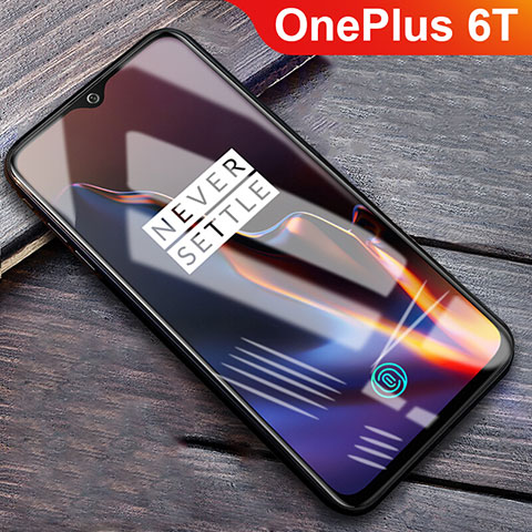 OnePlus 6T用強化ガラス フル液晶保護フィルム F10 OnePlus ブラック