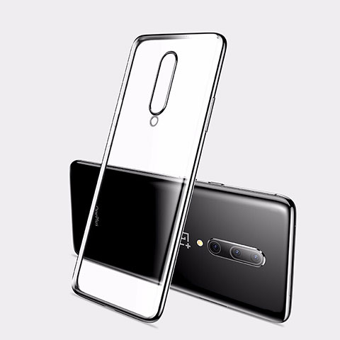 OnePlus 7用極薄ソフトケース シリコンケース 耐衝撃 全面保護 クリア透明 H01 OnePlus ブラック