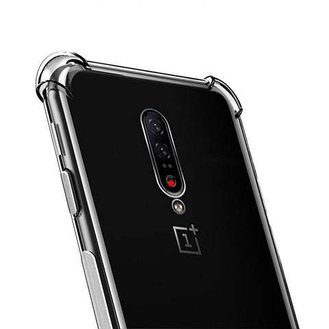 OnePlus 7 Pro用極薄ソフトケース シリコンケース 耐衝撃 全面保護 クリア透明 T02 OnePlus クリア