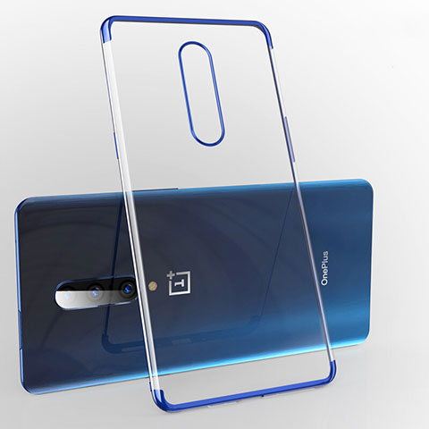 OnePlus 7 Pro用極薄ソフトケース シリコンケース 耐衝撃 全面保護 クリア透明 H02 OnePlus ネイビー