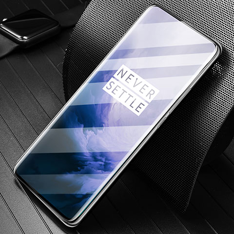 OnePlus 7 Pro用強化ガラス フル液晶保護フィルム F04 OnePlus ブラック