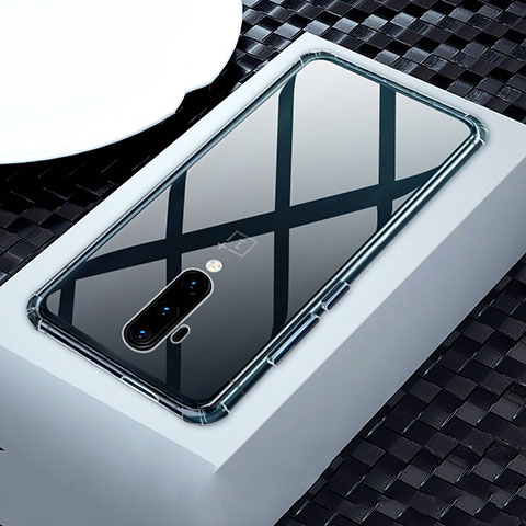 OnePlus 7T Pro 5G用極薄ソフトケース シリコンケース 耐衝撃 全面保護 クリア透明 カバー OnePlus クリア