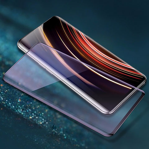 OnePlus 7T Pro 5G用強化ガラス フル液晶保護フィルム F06 OnePlus ブラック