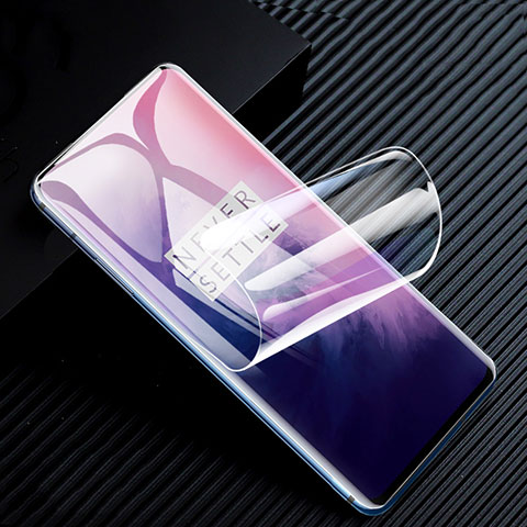 OnePlus 7T Pro用高光沢 液晶保護フィルム フルカバレッジ画面 OnePlus クリア