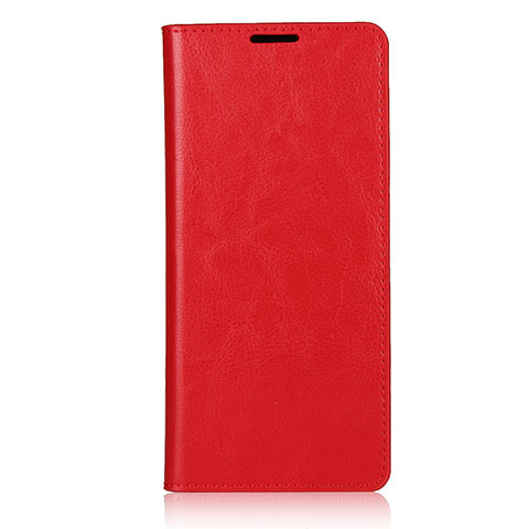 OnePlus 8 Pro用手帳型 レザーケース スタンド カバー T08 OnePlus レッド