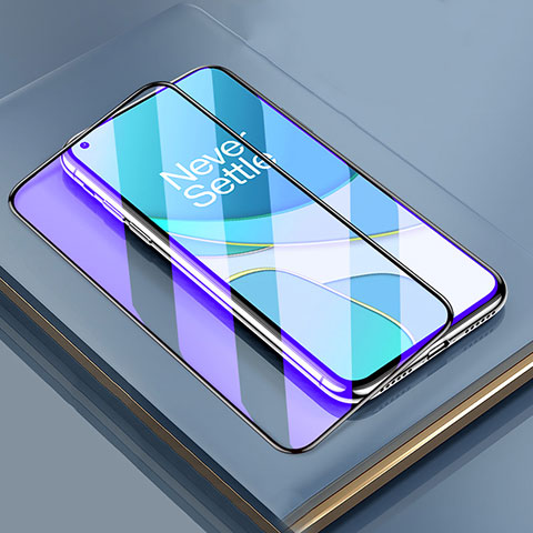 OnePlus 8T 5G用強化ガラス フル液晶保護フィルム アンチグレア ブルーライト OnePlus ブラック