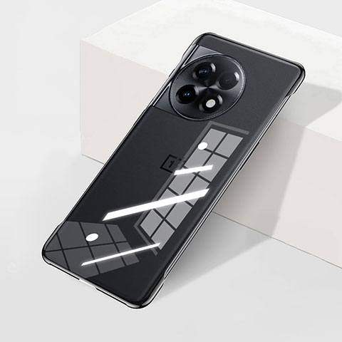 OnePlus Ace 2 5G用ハードカバー クリスタル クリア透明 フレームレス H01 OnePlus ブラック
