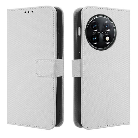 OnePlus Ace 2 Pro 5G用手帳型 レザーケース スタンド カバー BY1 OnePlus ホワイト