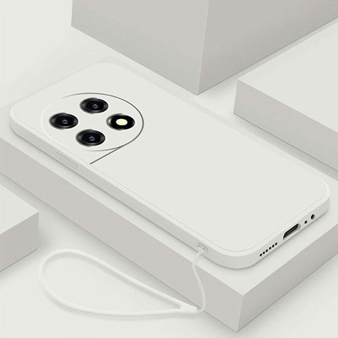 OnePlus Ace 2 Pro 5G用360度 フルカバー極薄ソフトケース シリコンケース 耐衝撃 全面保護 バンパー YK4 OnePlus ホワイト