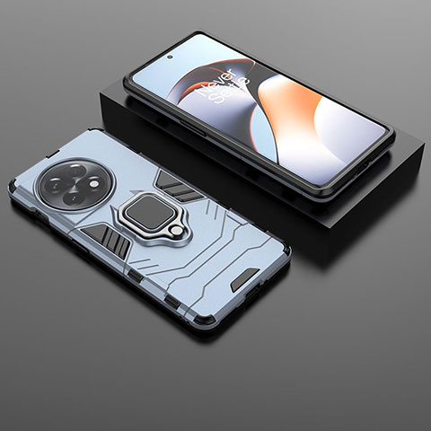 OnePlus Ace 2 Pro 5G用ハイブリットバンパーケース プラスチック アンド指輪 マグネット式 KC1 OnePlus ネイビー