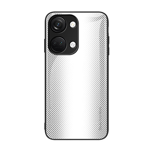 OnePlus Nord 3 5G用ハイブリットバンパーケース プラスチック 鏡面 虹 グラデーション 勾配色 カバー JM1 OnePlus ホワイト