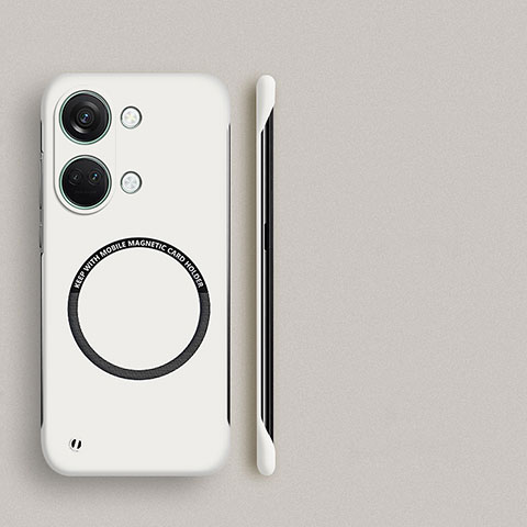 OnePlus Nord 3 5G用ハードケース プラスチック 質感もマット フレームレス カバー Mag-Safe 磁気 Magnetic OnePlus ホワイト