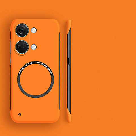 OnePlus Nord 3 5G用ハードケース プラスチック 質感もマット フレームレス カバー Mag-Safe 磁気 Magnetic OnePlus オレンジ