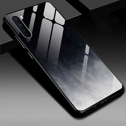 OnePlus Nord用ハイブリットバンパーケース プラスチック 鏡面 カバー OnePlus ダークグレー