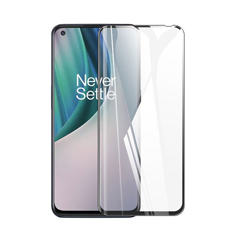 OnePlus Nord N10 5G用強化ガラス フル液晶保護フィルム F02 OnePlus ブラック