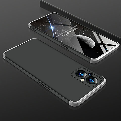 OnePlus Nord N20 5G用ハードケース プラスチック 質感もマット 前面と背面 360度 フルカバー OnePlus シルバー