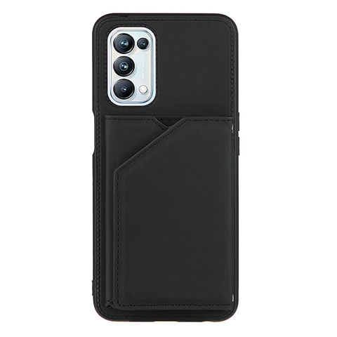 OnePlus Nord N200 5G用ケース 高級感 手触り良いレザー柄 Y01B OnePlus ブラック