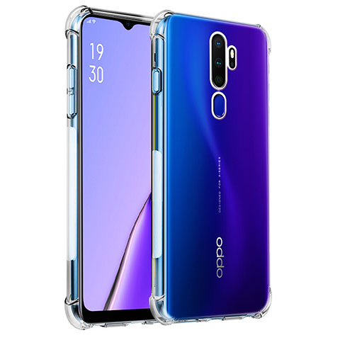 Oppo A11用極薄ソフトケース シリコンケース 耐衝撃 全面保護 クリア透明 T04 Oppo クリア