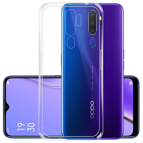 Oppo A5 (2020)用極薄ソフトケース シリコンケース 耐衝撃 全面保護 クリア透明 T05 Oppo クリア